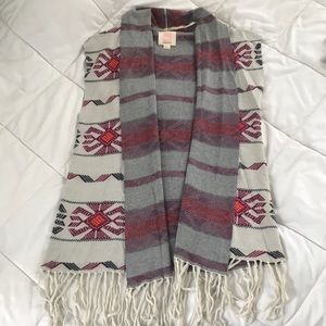 Quicksilver open front poncho